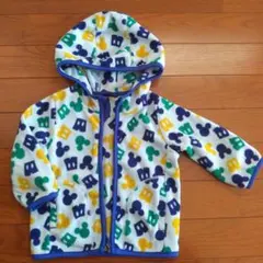 ミッキー柄　ユニクロフリース　80cm
