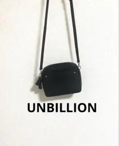 Unbillionアンビリオン　ペルケ　ミニショルダーバッグ　本革　黒