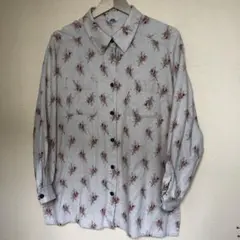 美品　EDO SAWAYA フラワープリント　ブラウス