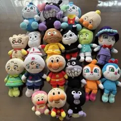 アンパンマン　プリちぃビーンズ　ぬいぐるみセット 全19体　ころふわ