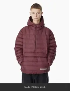 THISISNEVERTHAT バーガンディ ダウンジャケット Sサイズ