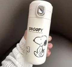 新品未使用　スヌーピー　水筒p1 ステンレス　ワンタッチ開　新学期　保冷保温