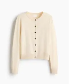 H&M / ファインニットカーディガン ライトベージュ Mのサムネイル