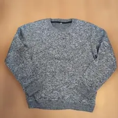 裏起毛ニット　長袖トレーナー　M