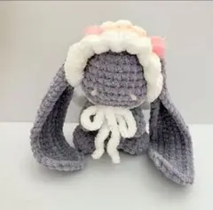 ハンドメイド 編みぐるみ うさぎ ピンク - メルカリ