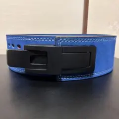 トレーニングパワーベルト ブルー レバーアクションベルト Lサイズ
