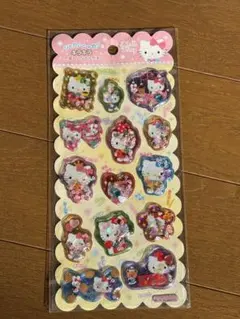 ハローキティ キラキラシャカシャカシール　3Dシール 16枚入り