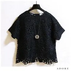 ◆幻◆ 希少美品　定価4.3万円 ADORE フラワーレースブラウス VERYのサムネイル