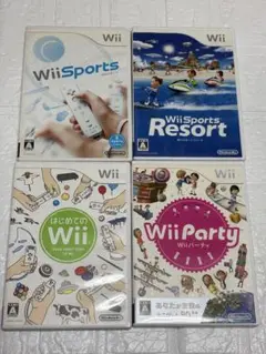④ ⭐️24時間以内発送⭐️Wiiソフトまとめ売り　4本セット　スポーツ　パーティ