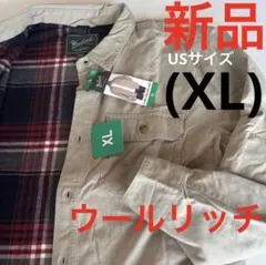 B404新品ウールリッチUS(XL)裏地付ジャケットWoolrich防寒ベージュ