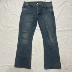 ブーツカットデニム ライトブルー