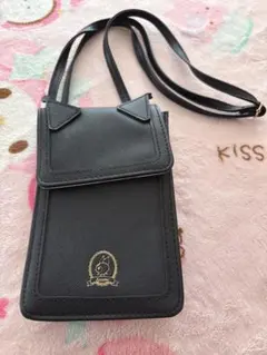 クロミちゃんデザイン スマホショルダーバッグ 黒