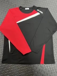 【YONEX】美品 長袖赤黒 ロンT Oサイズ （XL相当）