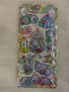 キラキラウォーターインシール シマエナガ ウォーターシール メロンソーダ