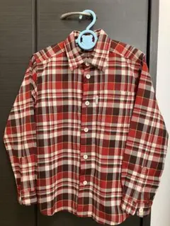 モンベル　mont-bell チェック柄 長袖シャツ 130サイズ