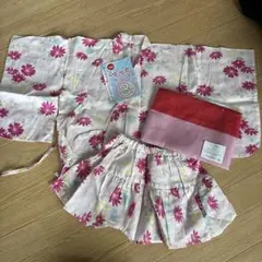 花柄浴衣セット110cm