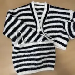 GRL ボーダー　キャミ&カーディガン　セット