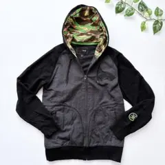 Hurley ハーレー　フルジップ　フーディー　パーカー　Y2K 男女共用　迷彩