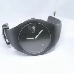 【稼働】ice ウォッチ ブラック ラバーベルト 時計