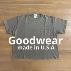 Goodwear ビッグ 半袖 Tシャツ ブラウン　アメリカ製のサムネイル