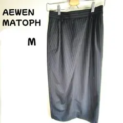 AEWEN MATOPH 　タイトスカート　 S~M　オフィカジ　ストライプ 黒のサムネイル