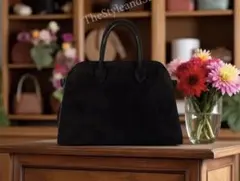 【本日のみ価格】新品　トートバッグ　ブラック　スエード調　ハンドバッグ