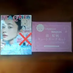 MAQUIA 4月号本　LeSportsac レスポートサック ポーチ 付録付き