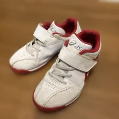 ASICS トレーニングシューズ 21.0cm ホワイト/レッド