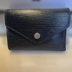 ルイヴィトン　ポルトフォイユ　ビクトリーヌ　黒 エピレザー 財布