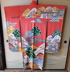 最終お値下げ　美品　正絹　上質な縮緬　紅型　とっても可愛い振袖〜♡ 裾の躾付き 楽天市場】琉球紅型 着物（種類（着物）振袖）の通販