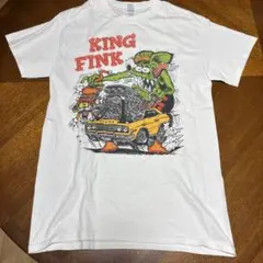 RAT FINK ラットフィンク Tシャツ ギルダン　King Fink 白　Sのサムネイル