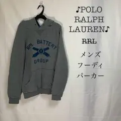 RPL POLO メンズ フーディ パーカー グレー 長袖 ワッフル地 L-LL