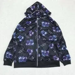 Plymtone パーカー M 黒 地雷系 サブカル系 クマ柄 フード付き