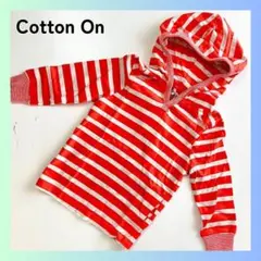 新品　コットンオン　子供服　ベビー　ロンT カットソー　90cm　フード付き