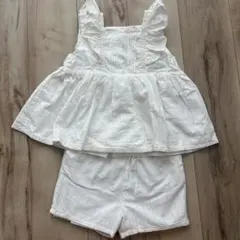 petit main セットアップ　ノースリーブ　ハーフパンツ