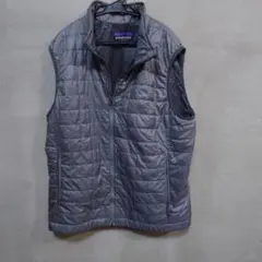 patagonia 14年製 ナノパフベスト グレー プリマロフト キルティングのサムネイル