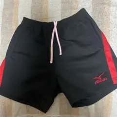 Mizuno レディース バレーボールパンツ ブラック/レッドＯサイズ