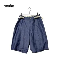 22SS marka ベルテッド バギー ショーツ サンプル品 リネン 日本製のサムネイル