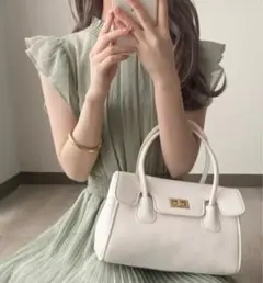 可愛い GRL 2Way ハンド ショルダー バッグ 鞄 グレージュ