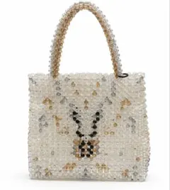 美品　ANTEPRIMA 　アンテプリマ ビーズバッグ ミニトートバッグ