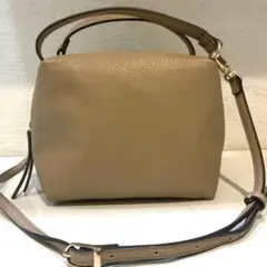 【美品】UNTITLED ショルダーバッグ　ハンドバッグ 2way ベージュ