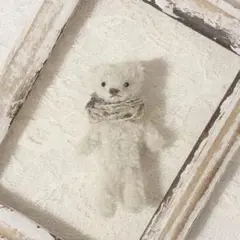 おしゃれなマフラーをしたしろくまさん モールベア テディベア