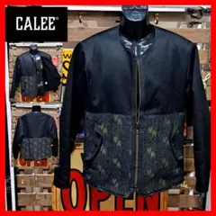 定価4.4万　CALEE ノーカラー　裏ボアジャケット　Ｍ　ブラック