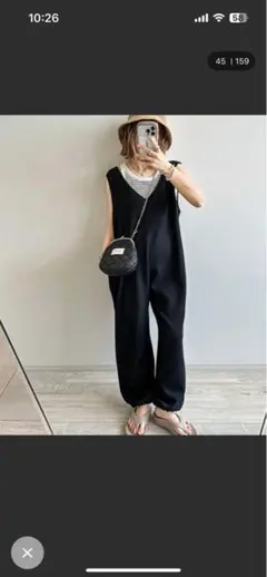 ブラック サロペット サイズC