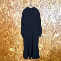 Lily Brown リリーブラウン ロングワンピース ニットワンピース フレア