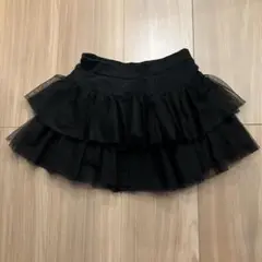 黒いフリルチュールスカート　120 130