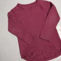 130　GAP　ギャップ　長袖シャツ　後ろが長い　ワインレッド