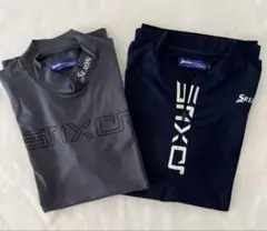 Srixon 半袖ゴルフウェア ネイビー&グレー２枚セット まだ暑い日に着れる！