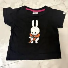 CUNE キューン 黒 Tシャツ クソガキ ウサギ キッズ 100 XXXS