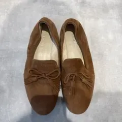 REGAL ブラウン フラットシューズ タッセル付き
